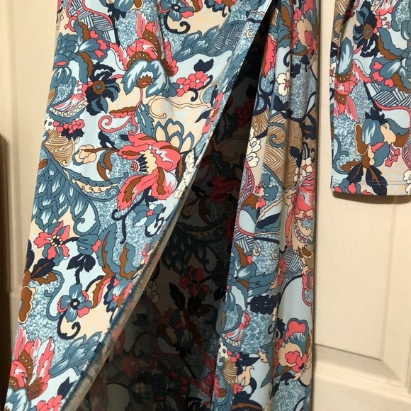 Wrap style dress with sweetheart neckline size L - Picture 4 of 8